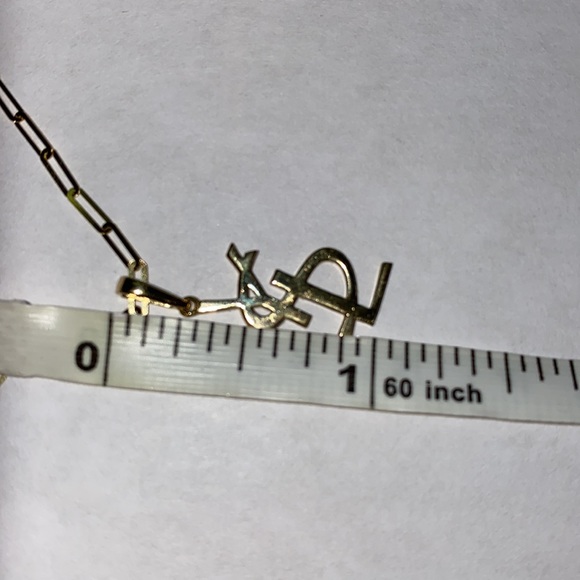 18K letters initials pendant and earrings - Picture 7 of 8